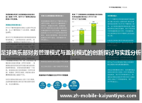 足球俱乐部财务管理模式与盈利模式的创新探讨与实践分析 足球俱乐部财务管理模式与盈利模式的创新探讨与实践分析